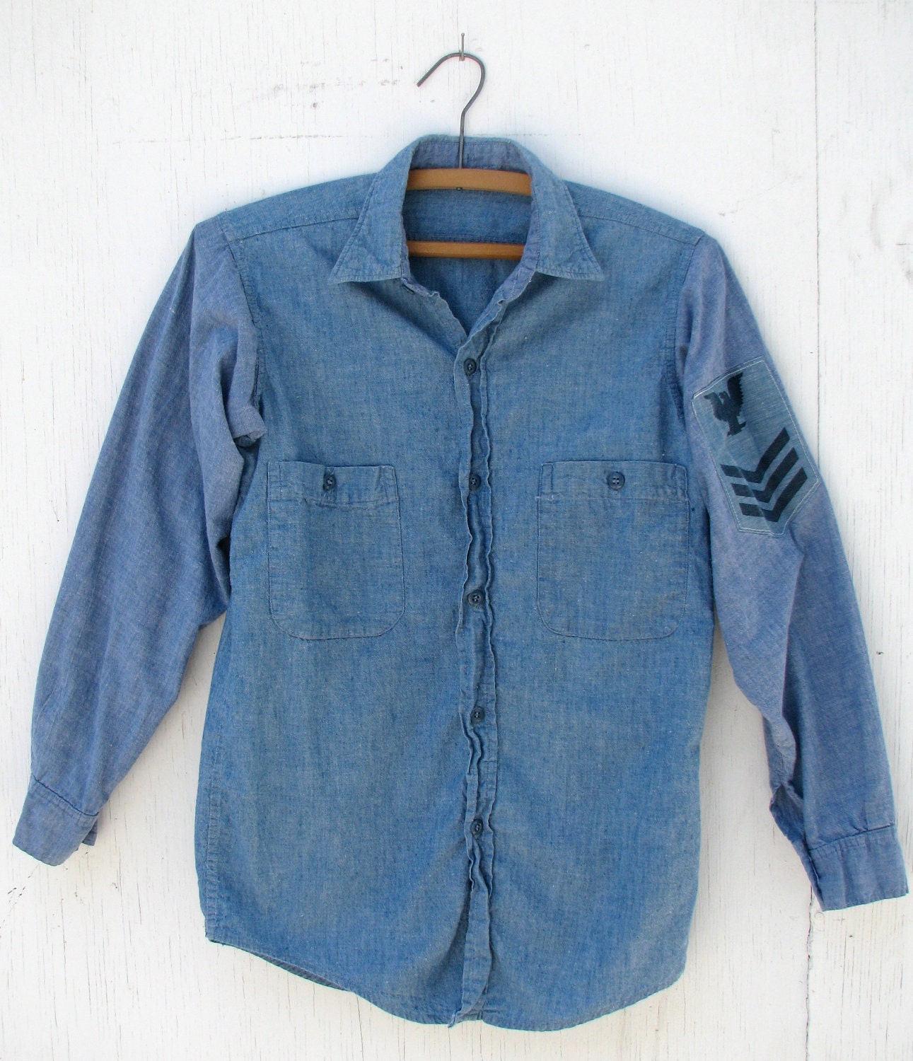 military chambray shirt