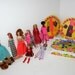 Vintage Lot Dawn Rock Flowers Dolls Clothes MOC Storage Case