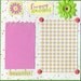 CLEARANCE SALE -- Pretty Baby Girl 8x8 Premade Page, Would also work on a 8 x 11 or 12 x 12 page