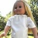 Doll's White Blouse for School