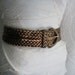 Wide Woven Bronze Belt