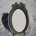 Oval Art Nouveau Pewter Picture Frame