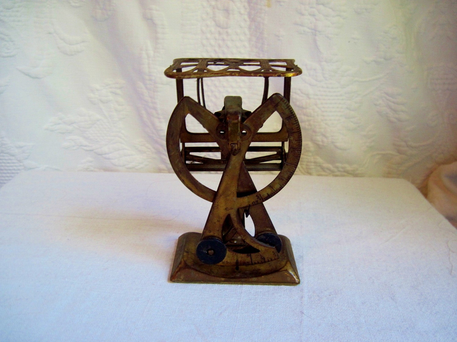 Antique Brass Postal Letter Scale