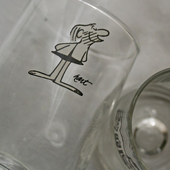 Vintage Johnny Hart BC Glasses Marathon Oil Co. Promo