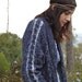 Vintage 80s Oversized Navy Chunky Knit Boyfriend Cardigan