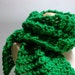 Emerald City . chunky knit scarf . St. Patrick's Day Irish shamrock kelly green . vegan winter accessories fall fashion
