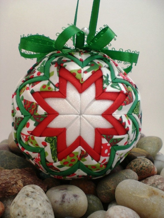Handmade Quilted Christmas Ornament Christmas Tree