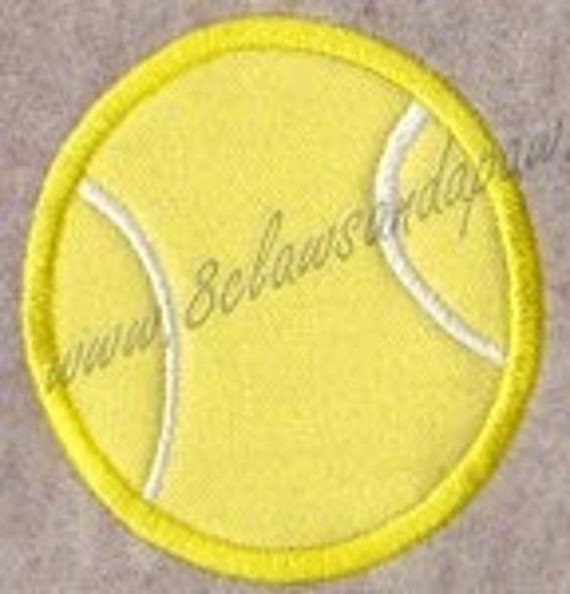 Tennis Ball Applique Design