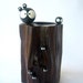 Spirited Away Totoro KUROSUKE Soot sprite doll TEAK VASE 12