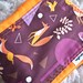 Baby burp cloth - Modern orange foxes hand dyed burp cloth