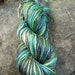 Handpainted sock yarn,Superwash Merino Bamboo Nylon, 100 grams-CALYPSO