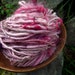Handspun yarn, handpainted yarn, art yarn Rambouillet wool, thick and thin mohair locks last skein-CHERRY BLOSSOM