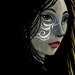 The Painted Lady - 3.5 x 5 Original Painting - ink and watercolor