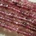 Pink Tourmaline, Faceted Rondelles, 3mm. Packet of 14. (4L53) .. REDUCED From 4.90. Last Ones