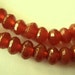 Carnelian Gemstone. Last Ones. Large Faceted Rondelles, 8mm. Packet of 8... (11CN). Reduced from 9.20