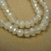 Pearl Chalcedony Gemstone. Faceted Rondelles, 5mm. Semi Precious Gemstone Rondelles. Packet of 12.. (LCHP3)