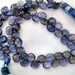 IOLITE Gemstone , Evening Blue Faceted Heart Briolettes. 5mm. Semi Precious Gemstone Briolette. Pkg of 4. (4T19). Was 6.70. Last Ones