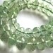 Large Prasiolite Faceted Rondelles, 8.5-11mm. Packet of 2. (11PRA).. Last Ones