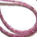 Natural Pink Tourmaline Gemstone, Translucent Micro Faceted Rondelles, 3mm. Pkg of 5. (4T63). Reduced from 4.90. Last Ones