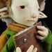Luke - Scribe - lover of books - words - verse - OOAK artist doll