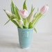 Handmade Ceramic Vase Turquoise - Porcelain Turquoise Vase - Turquoise Vase
