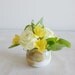 Ceramic Bud Vase in Cream, Blue and Rust