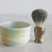 Handmade Shaving Bowl Shaving Cup for Hot Wet Shave in Cream, Turquoise and Rust
