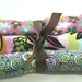 Set of Three Burp Cloths, Chocolate Lollipop AS SEEN ON PARENTING MAGAZINE'S WEBSITE