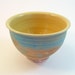 Noodle Bowl- Melted Butter Yellow, SALE- Brushed Turquoise Stoneware (was 33)