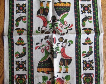 Vintage Kitchen Towel-Pennsylvania Dutch Things