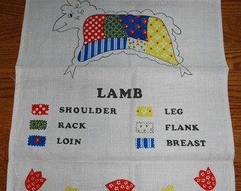What Cut Do You Like - Vintage Lamb Kitchen Towel-