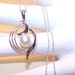 1950s STERLING SILVER & Cultured Pearl Pendant with Chain.....