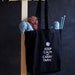 Canvas Knitting/Crochet Tote - Keep Calm and Carry Yarn - Black