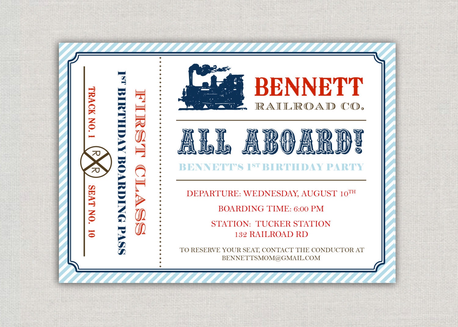 Ticket Invitations Template 6