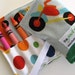 Crayon Roll in Wheels on Blue - 12 Crayons Included