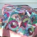 SALE Batik ART Quilt, Wall Hanging or Lap Quilt- Curve Pieces Circles
