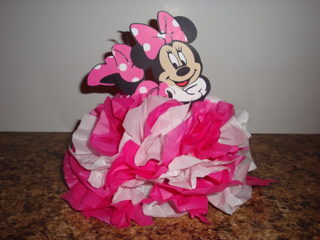 Minnie Mouse Table Centerpiece Decoration KIT by catchmybluesky