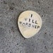 Sterling Silver Hand Stamped Guitar Pick
