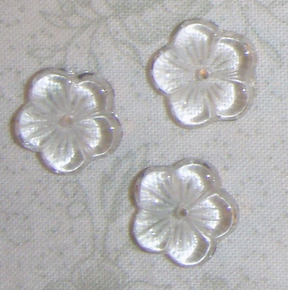 Vintage Glass Flower Beads 9