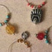 RESERVED FOR CHRISTINE - Southwestern Wine Charms - Barware - Set of 4 Glass Markers in a Gift Bag