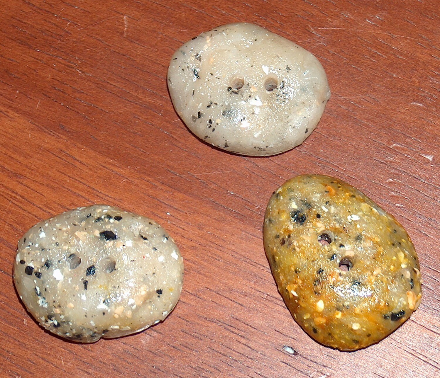 Stone Buttons Granite Buttons Large Buttons by beckysuecreations