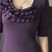 Pleated neckline top ( short or long sleeve )