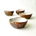 Bilbo's tea bowls - rugged brown and speckled white cups (Set of 4)