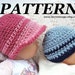 TODDLER SIZE CROCHET PATTERN..number 168.. 2 TONE BEANIE VISOR, BOY OR GIRL, SIZE 2 TO 4