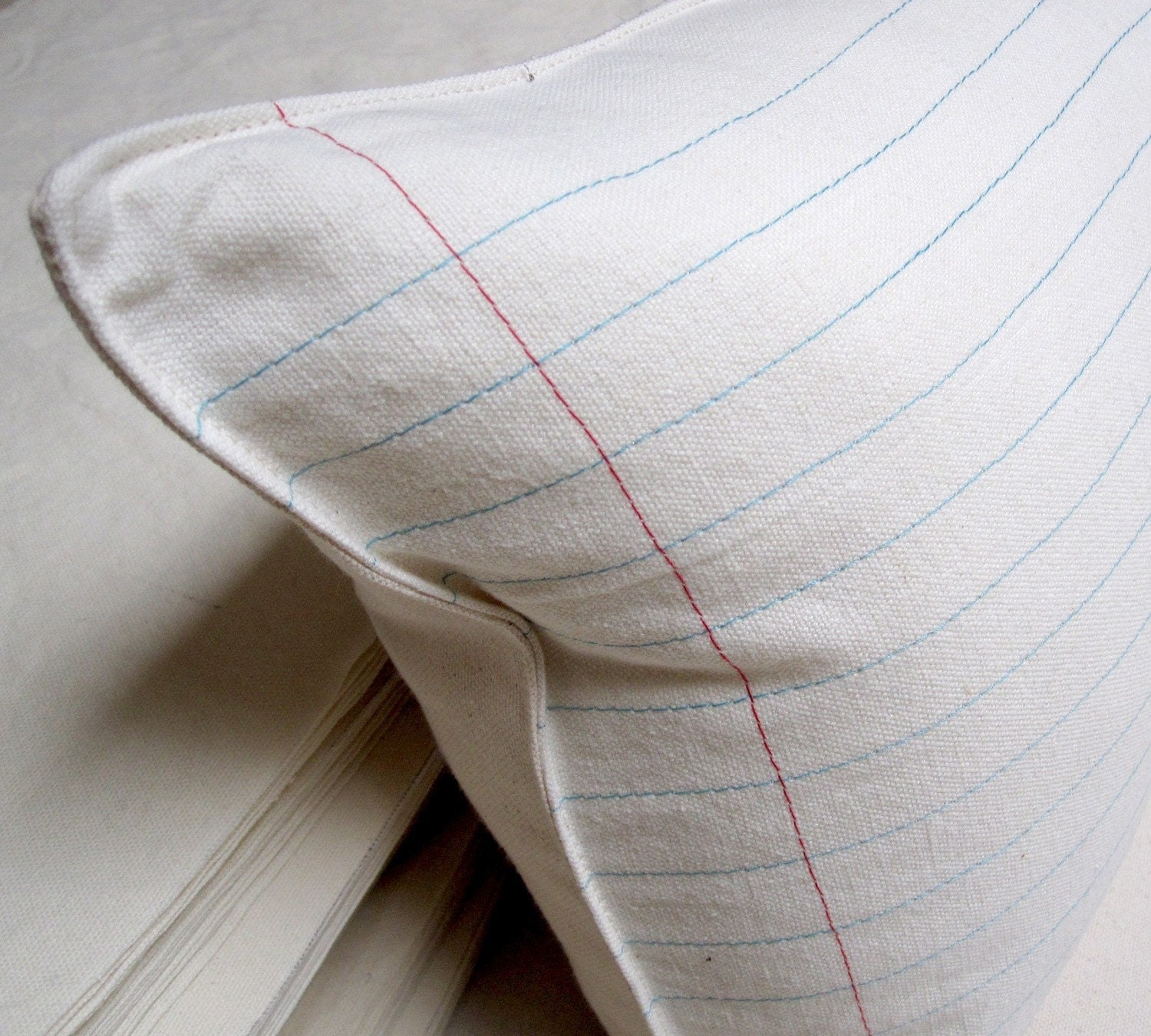 lined paper pillow large