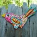 Bohemian Bird Repurposed Art Spring Time Decor