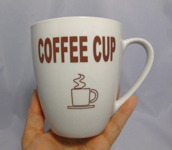 Ceramic Generic Coffee Cup Humorous Mug Same Day by jillatay