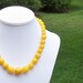Clyde - Gorgeous Graduated Chunky Round Yellow Quartz Beaded Necklace
