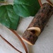 Wooden Whistle Necklace - English Yew Tree Branch Whistle with Leather Suede Cord - For Camping, Hiking, or Nature Lovers