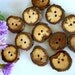 12 Wooden Buttons with Bark - Michigan Oak Tree Branch Buttons - 1 inch- For Yarns, Wools, Paper, Fiber or Fabric